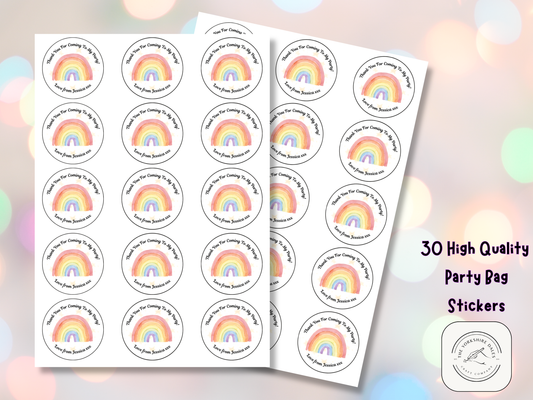 Rainbow Party Stickers