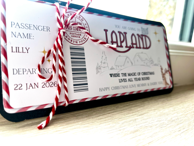 Personalised Travel Ticket - Lapland