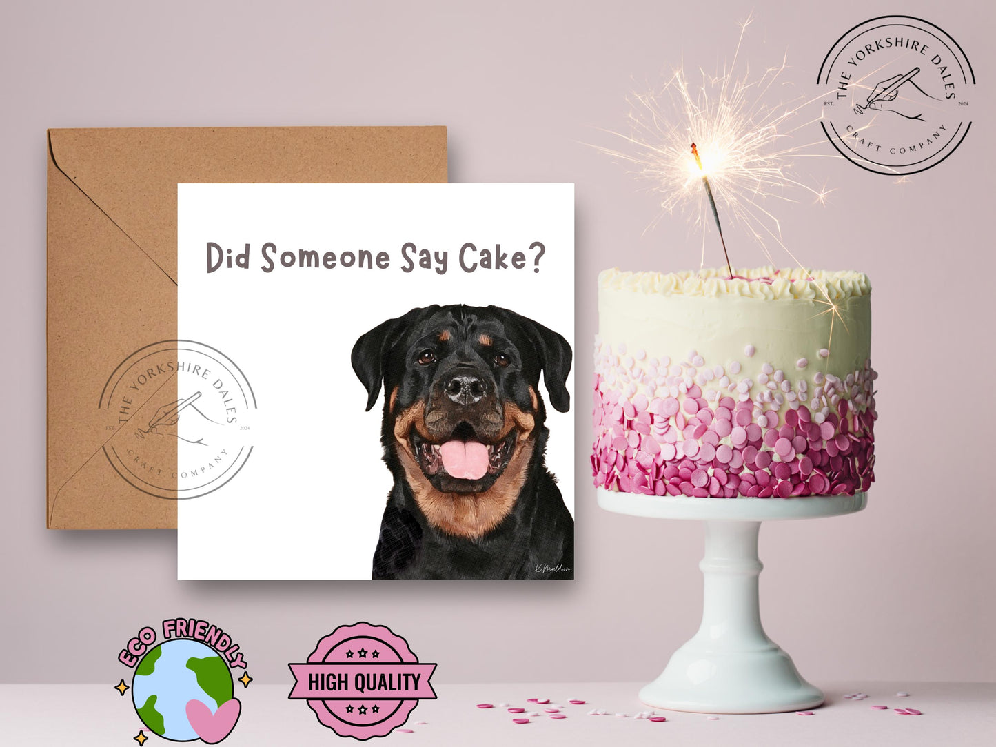 Funny Rottweiler Birthday Card: Dog Lover Celebration