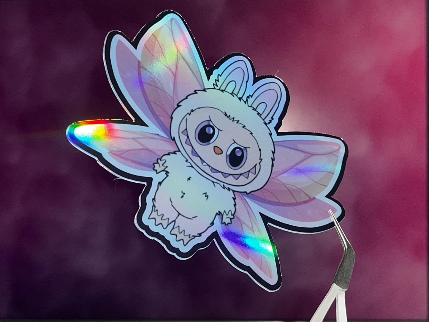 Holographic Custom graphic stickers - Monster graphics - pack of 7