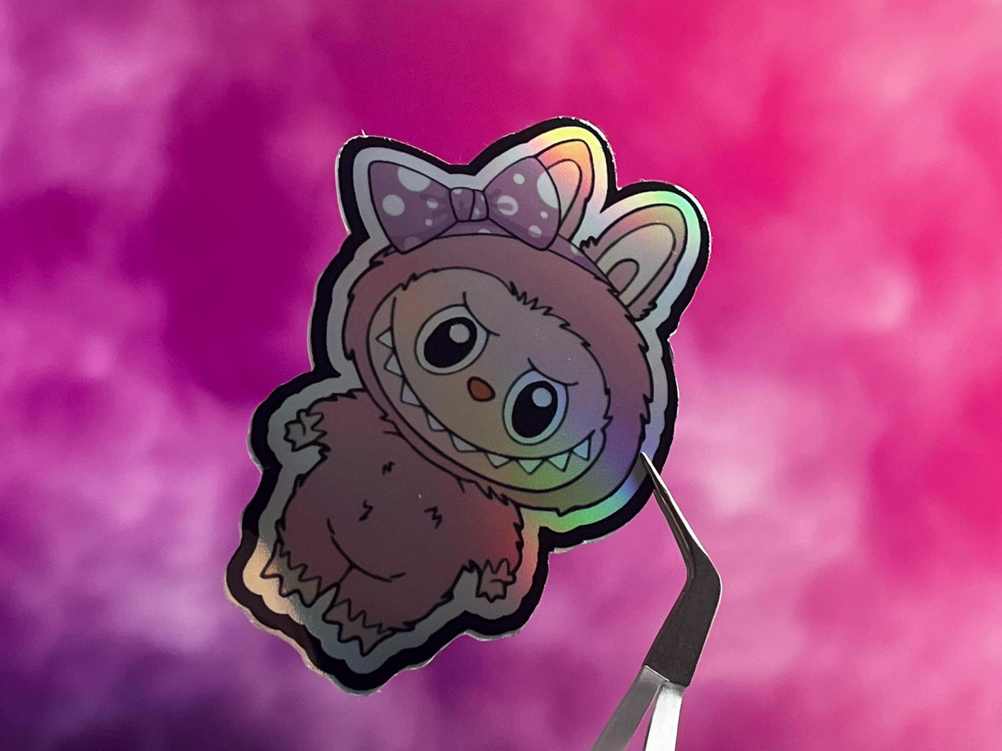 Holographic Custom graphic stickers - Monster graphics - pack of 7