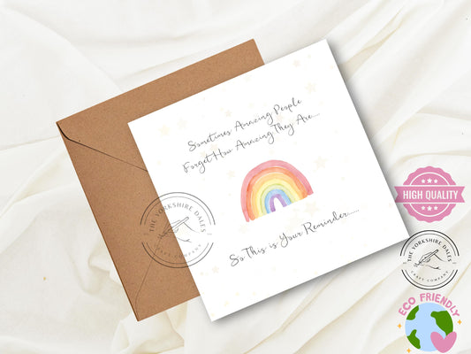 Inspirational Greeting Card: Positive Affirmation, Self-Love Gift