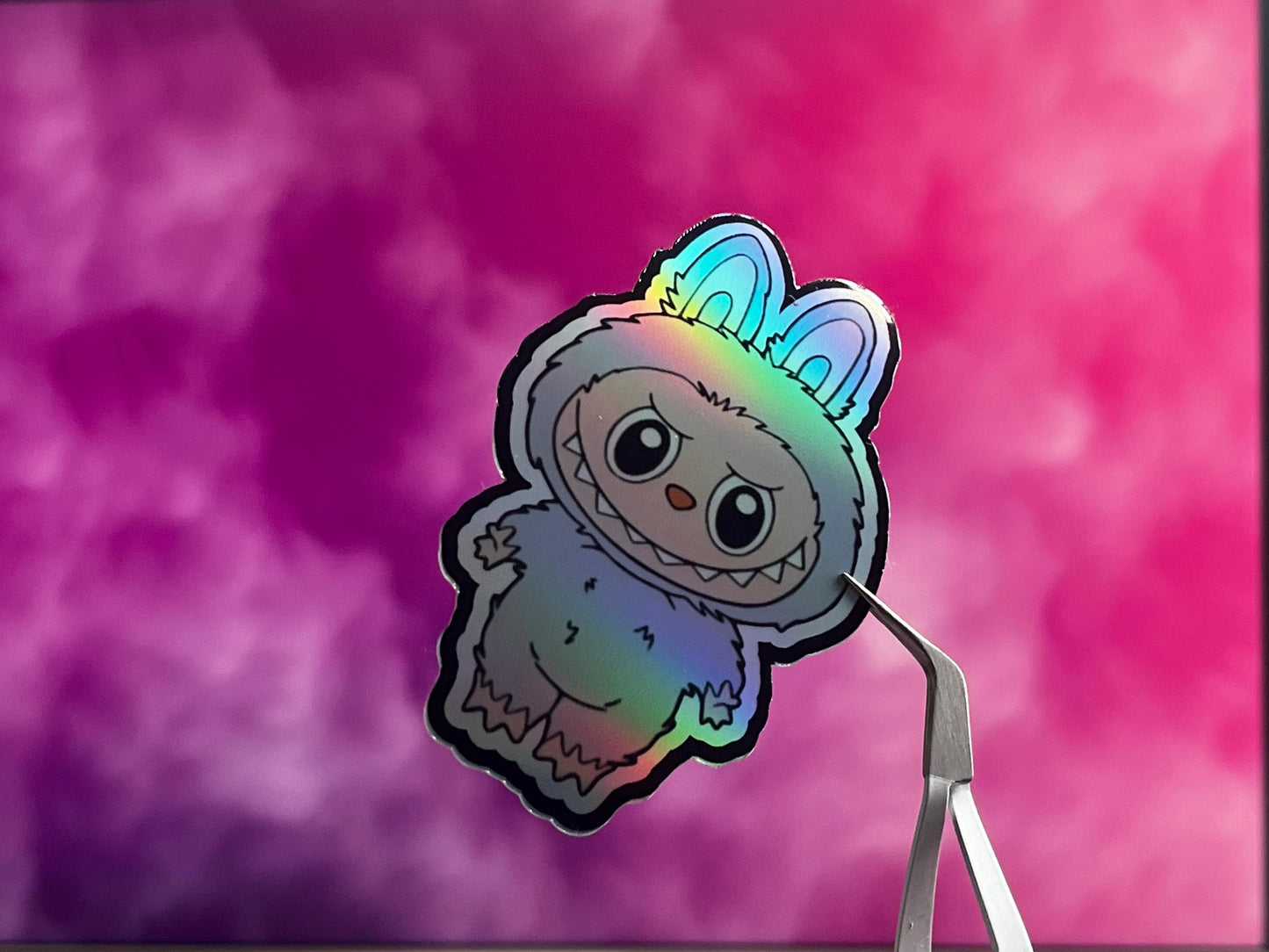 Holographic Custom graphic stickers - Monster graphics - pack of 7