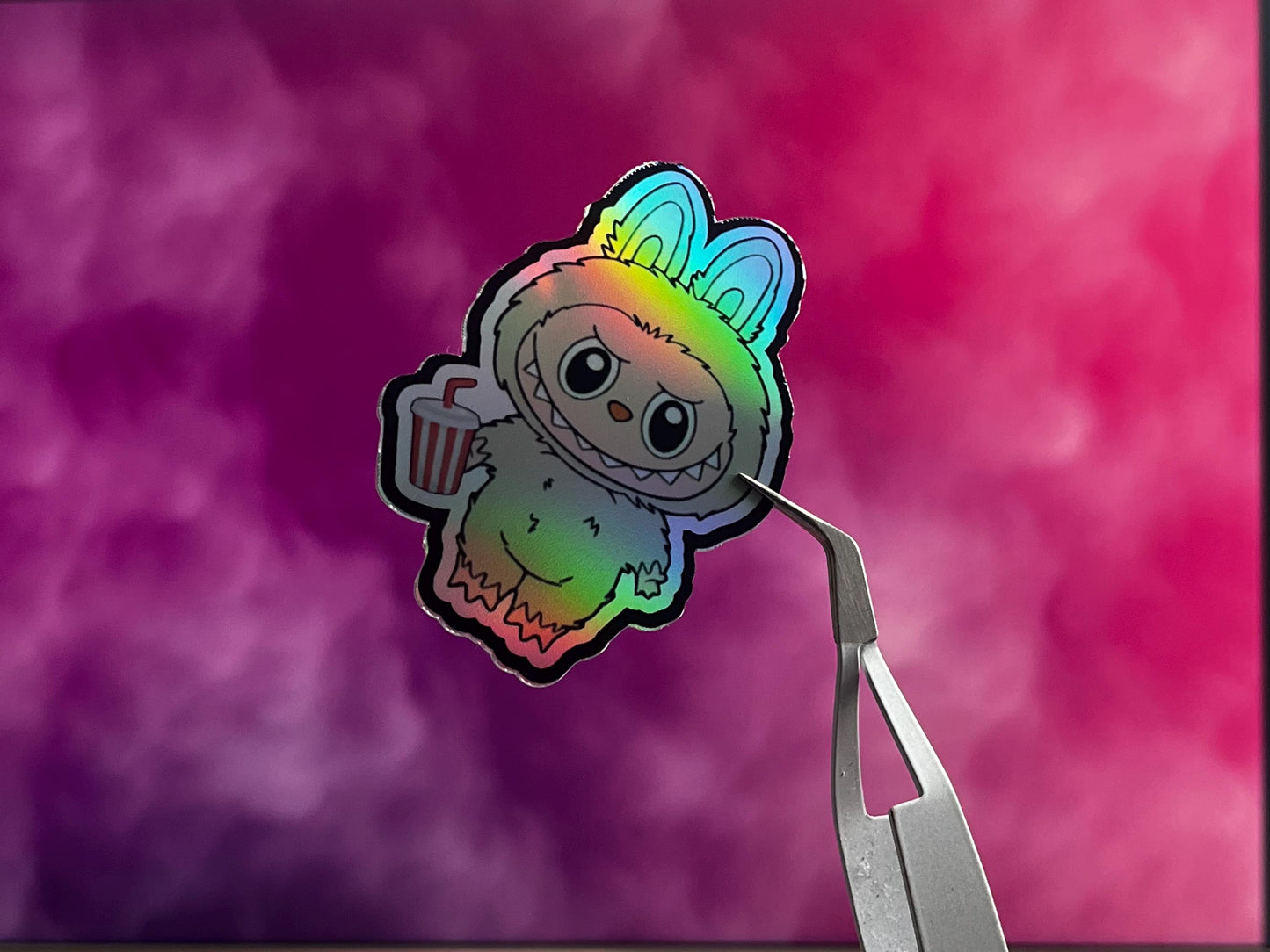 Holographic Custom graphic stickers - Monster graphics - pack of 7