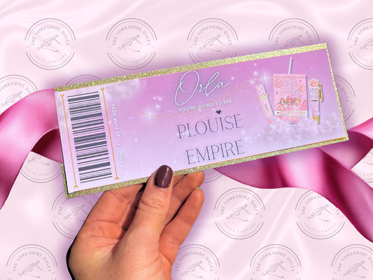Personalized Luxury Gift Voucher Ticket: Empire Design