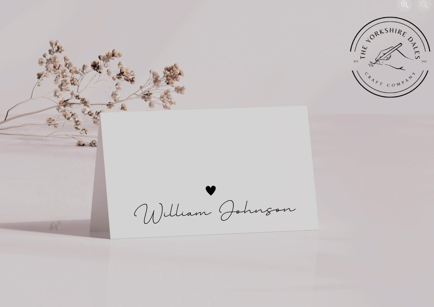 Wedding Place Setting Cards - Custom Style - Luxury Wedding Table Decor