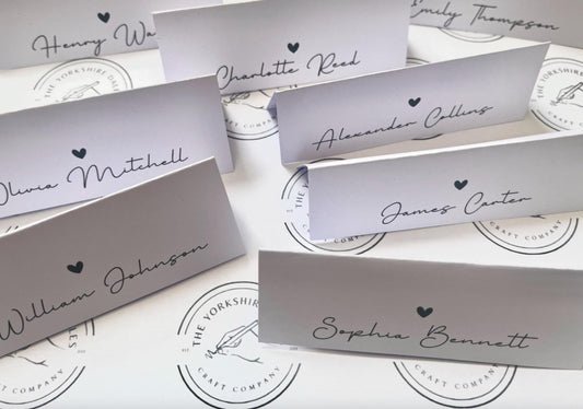Wedding Place Setting Cards - Custom Style - Luxury Wedding Table Decor