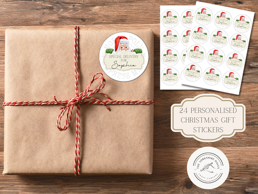 Personalised Special Delivery Christmas Gift Stickers