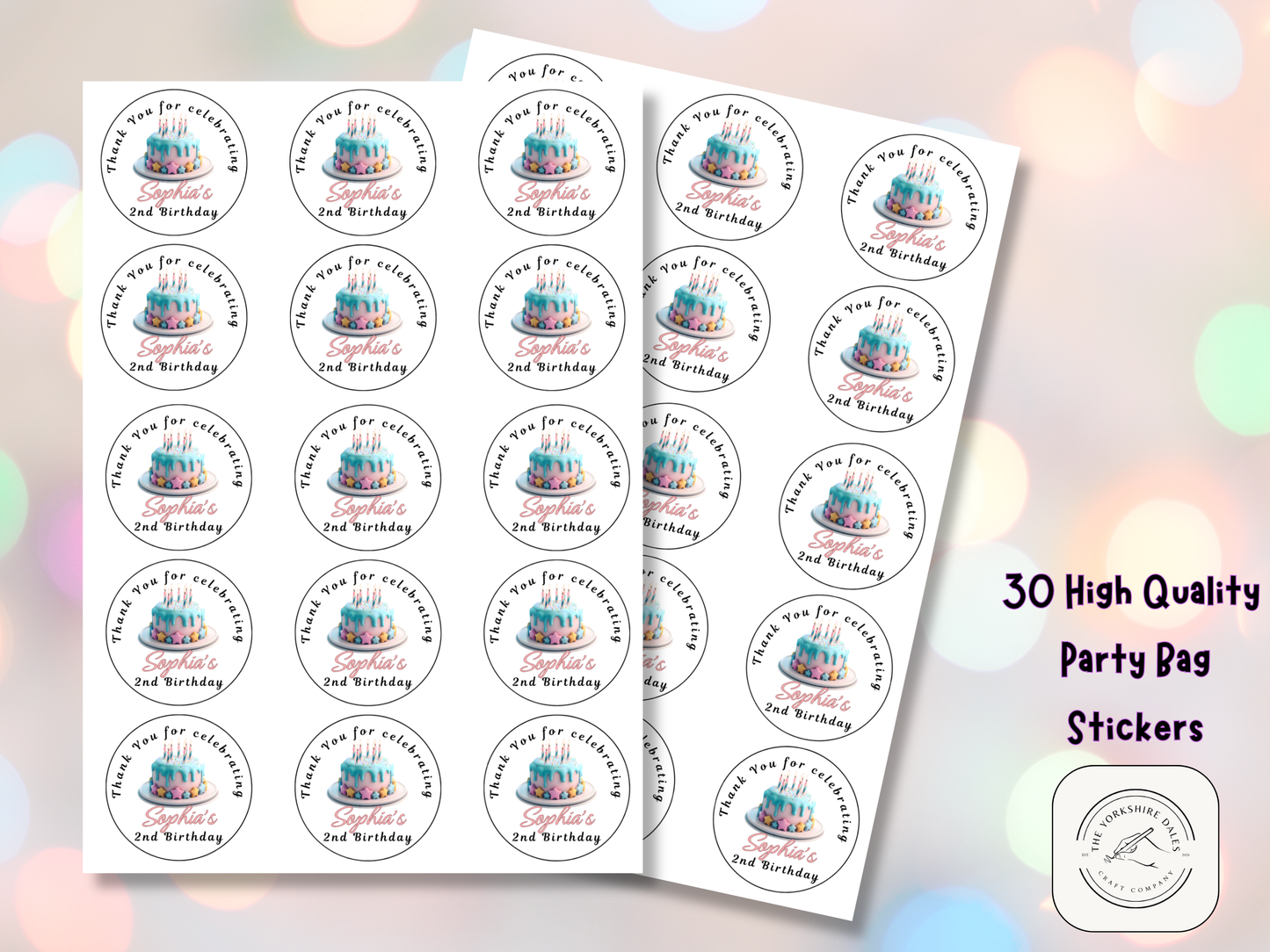 Cake Party Stickers