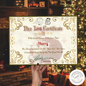 Personalised Nice list Certificate