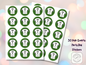 Football Party Stickers - Thank You