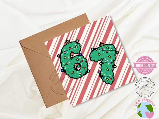 67 Tree Meme - Red Background.