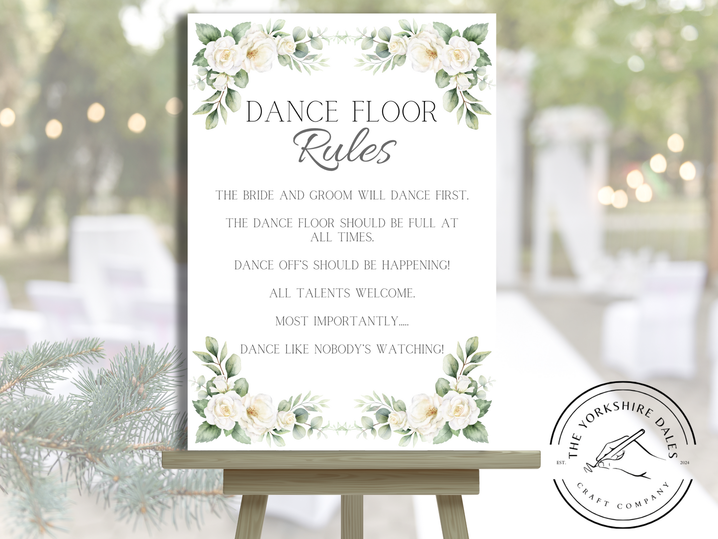 Custom Wedding Sign - A5-A1