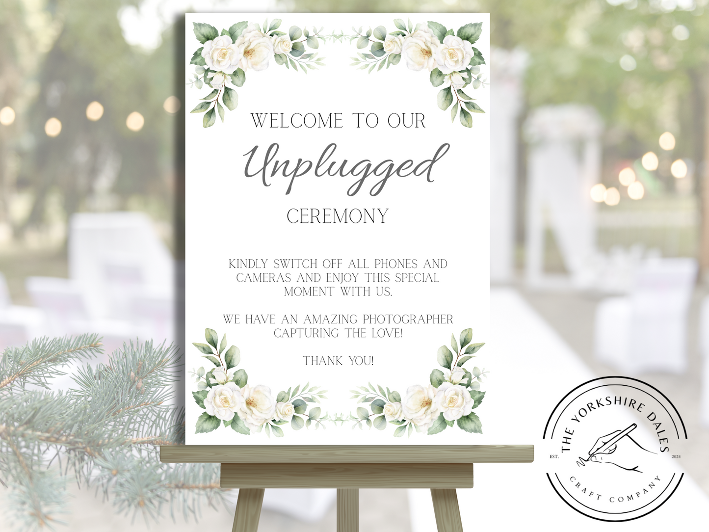 Custom Wedding Sign - A5-A1