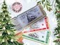 Polar Express Golden Ticket: Handmade Glitter Cardstock Christmas Keepsake