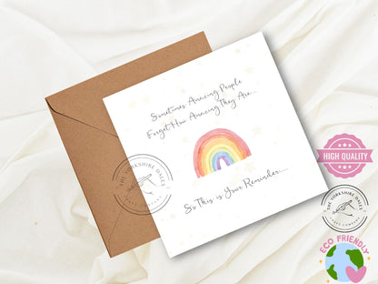 Inspirational Greeting Card: Positive Affirmation, Self-Love Gift