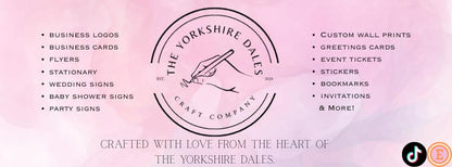 Gatefold Wedding Invitation with Envelope - Personalised - A4 - Gatefold